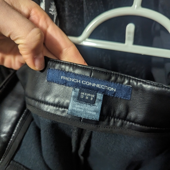 French Connection Leather Pants - Picture 2 of 3